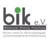 Logo Bik e.V. (Berliner Institut für Kleinkindpädagogik und familienbegleitende Kinderbetreuung – Betreuung – Bildung – Forschung e.V.)