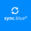 Logo sync.blue® - ein Produkt der phonebridge GmbH