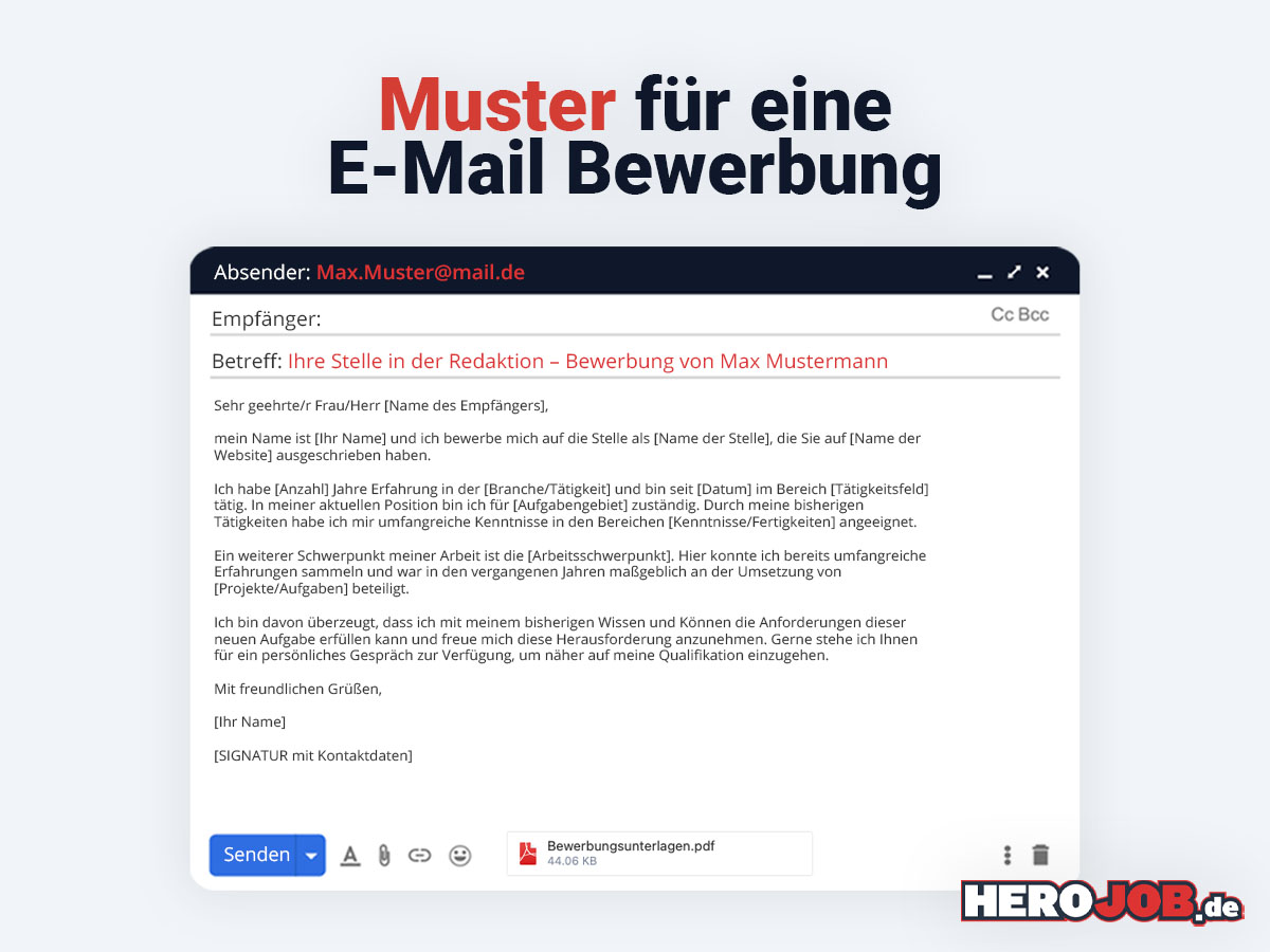 Bewerbung per E-Mail: So machen Sie es richtig!