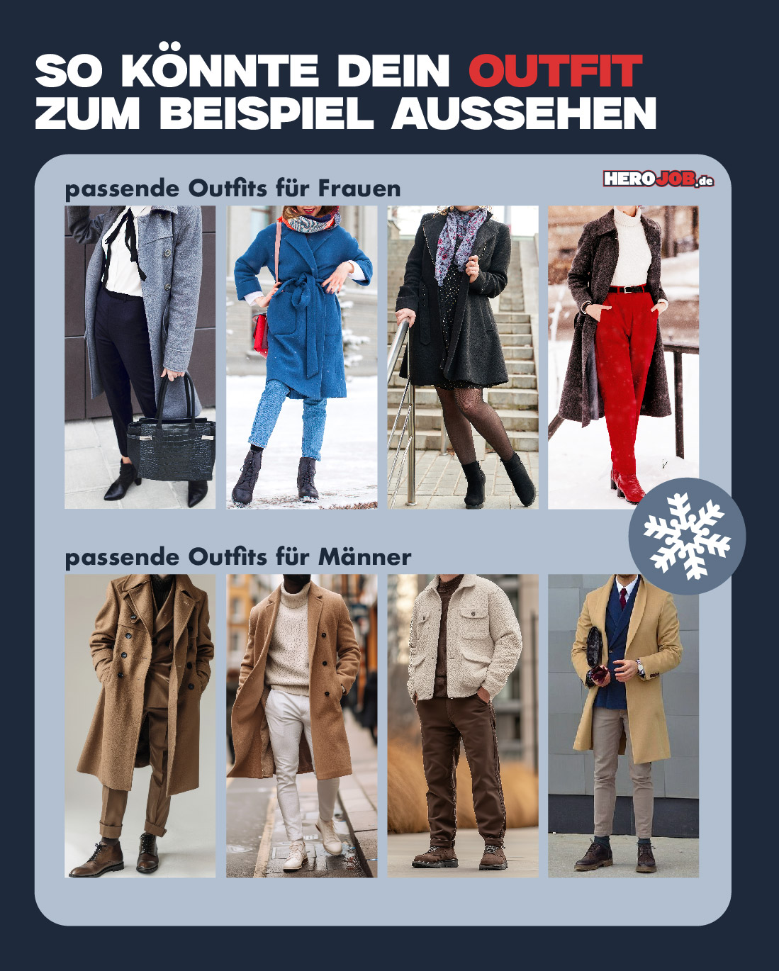 Winter Outfits für Männer und Frauen