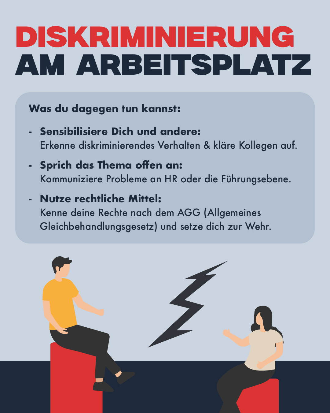 Tipps um sich gegen Diskriminierung am Arbeitsplatz zu wehren