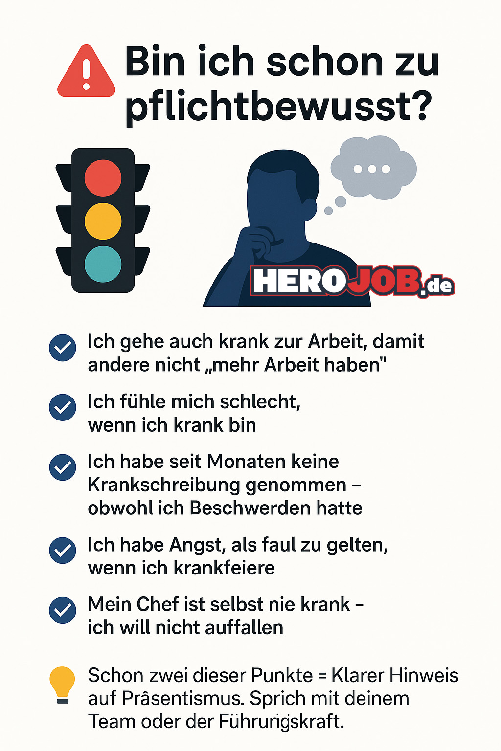Checkliste: Ungesundes Pflichtgefühl erkennen