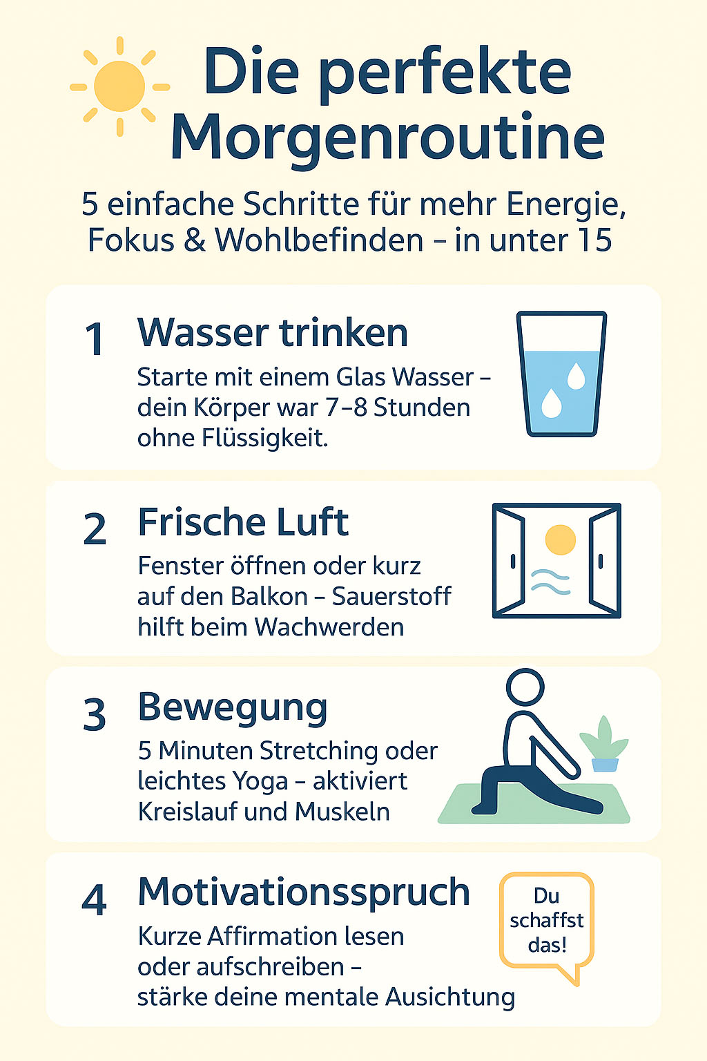 5 konkrete Tipps für Morgen-Motivation